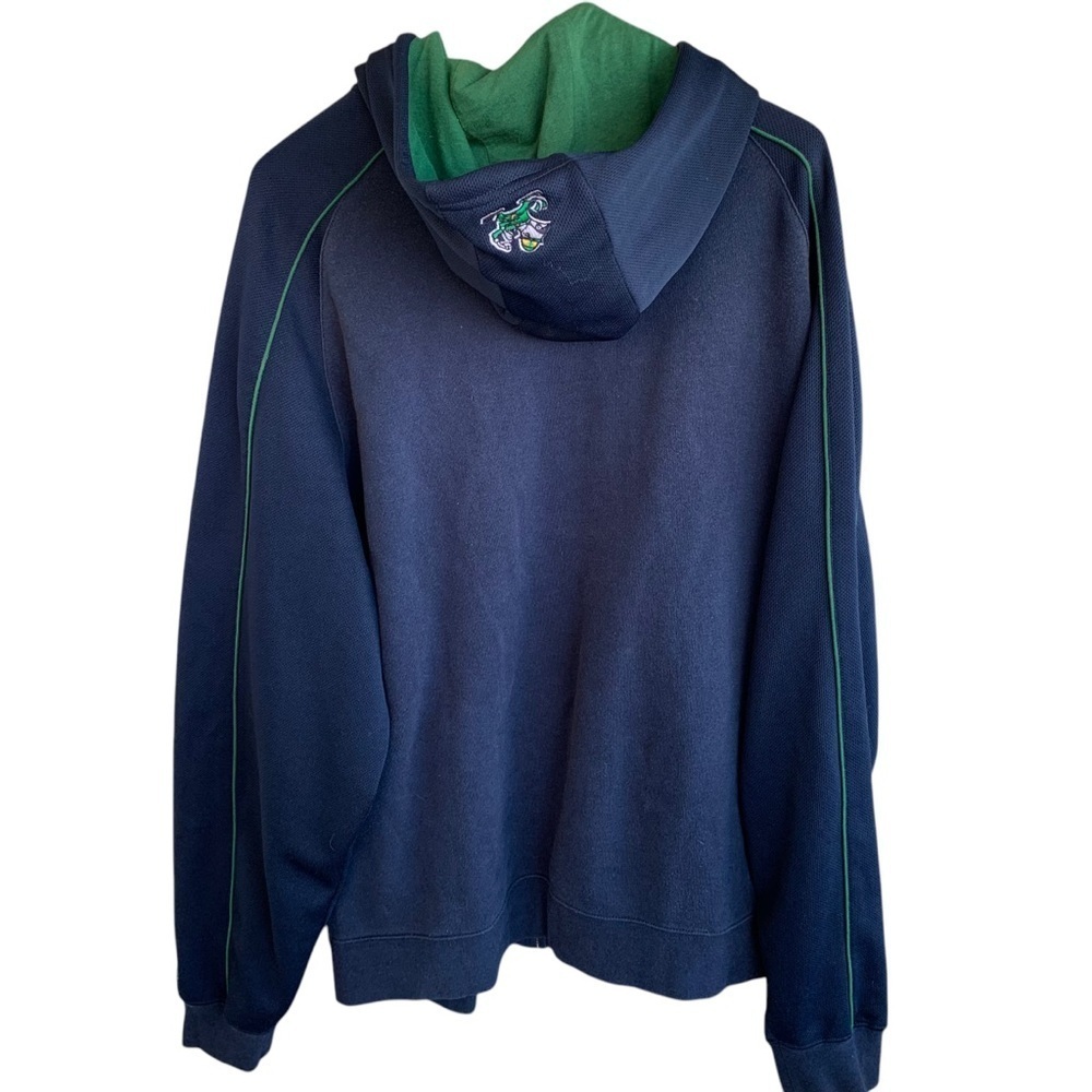 Notre Dame Full Zip Hoodie Sweatshirt Adidas Large - Picture 3 of 7